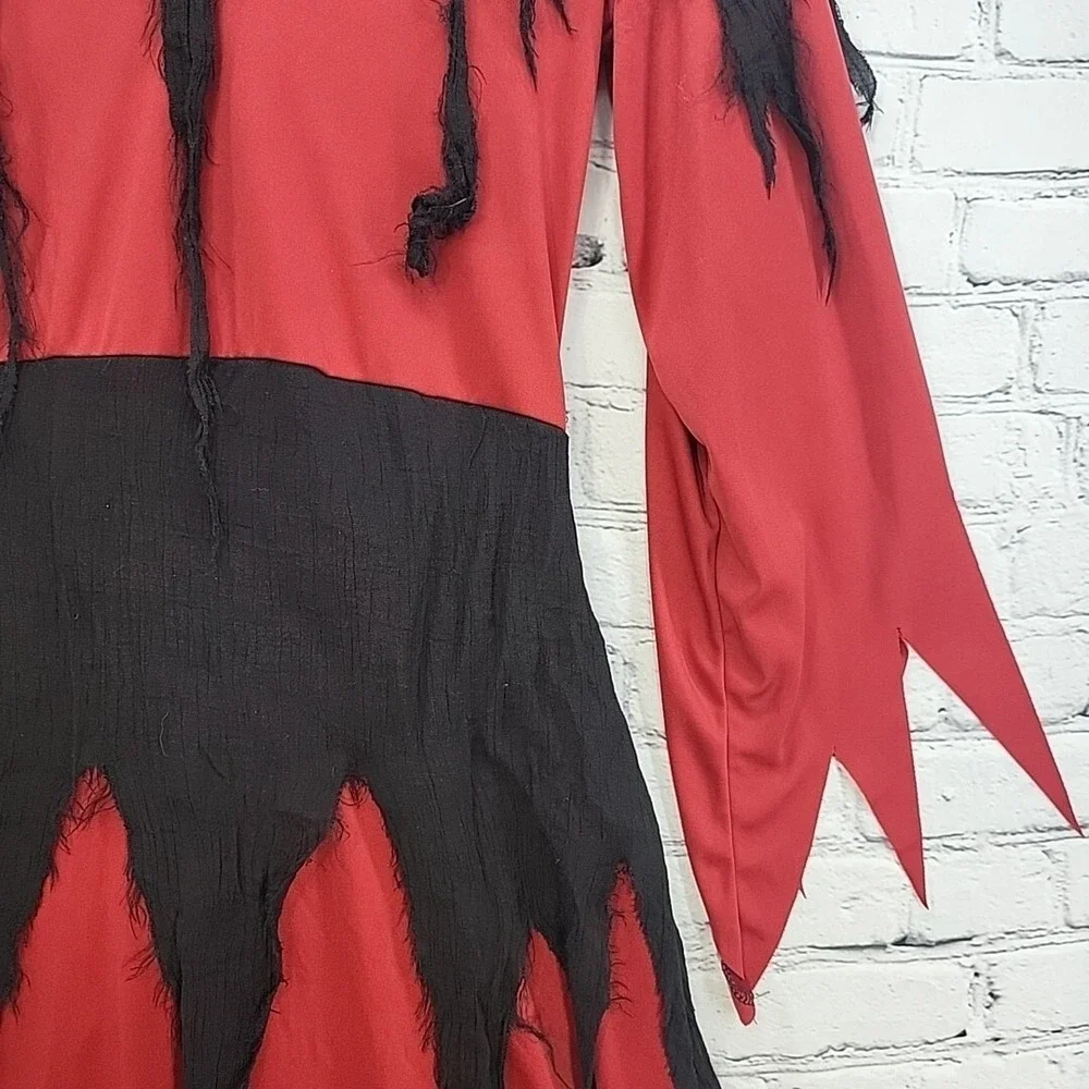 Spirit Halloween Kids Sz M Devilish Demon Costume Hooded no Mask